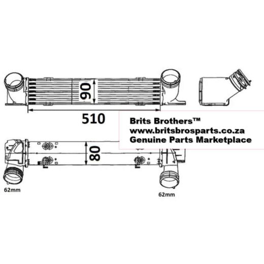 Pos_Untitleddesign-2023-09-29T110748.118.Jpg BMW E87 / E90 / E84 Intercooler 20d 2005 – main product image