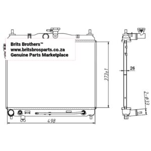 Hyundai Getz Radiator 1.4 / 1.6 Auto 2002 – main product image