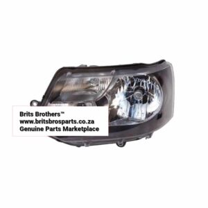 VW Kombi T5 LHS Headlight (Halogen, Black) 2010 2015 – main product image