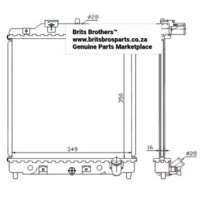 Honda Civic / Ballade Radiator (Manual 1.5 / 1.6) 1992 1996 – main product image