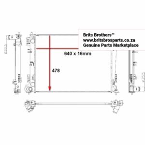 Hyundai Tucson Radiator (2.0 Manual) 2016 – main product image