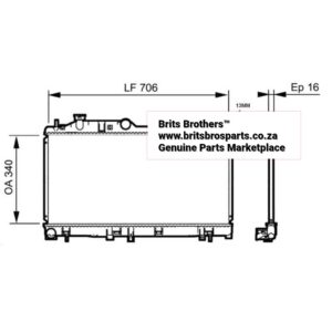 Subaru Legacy / Forester Radiator Manual 2.0 / 2.5 2005 – main product image