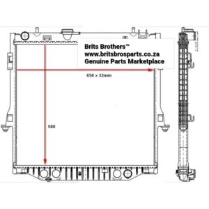 Isuzu D Max Radiator 13 (2.5/3.0D, 658mm x 580mm, MT) – main product image