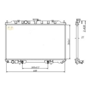 Nissan Almera Radiator 2000 2006 (1.6/1.8, Auto) – main product image