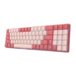 Redragon BS8772 Wireless Keyboard and Mouse Combo – Red/Pink – installed view