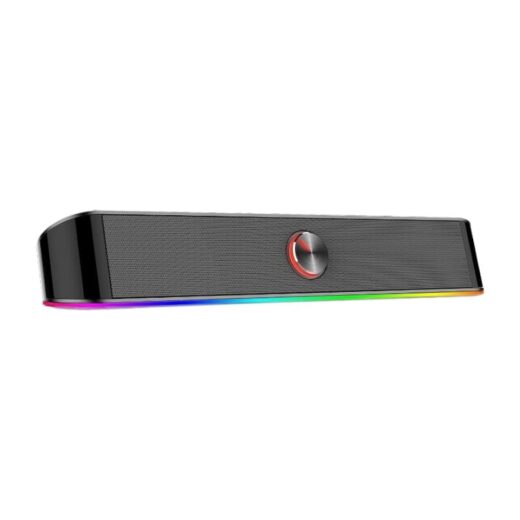 Rd-Gs560_Wr_01.Jpg REDRAGON 2.0 Sound Bar ADIEMUS 2 x 3W RGB USB Aux PC Gaming Speaker Black | Brits Brothers Parts