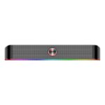 REDRAGON 2.0 Sound Bar ADIEMUS 2 x 3W RGB USB Aux PC Gaming Speaker Black - image 2 | Brits Brothers Parts