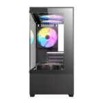 Antec VCX100M RGB Elite ATX Micro ATX ITX Mini Tower Gaming Chassis Black - image 2 | Brits Brothers Parts