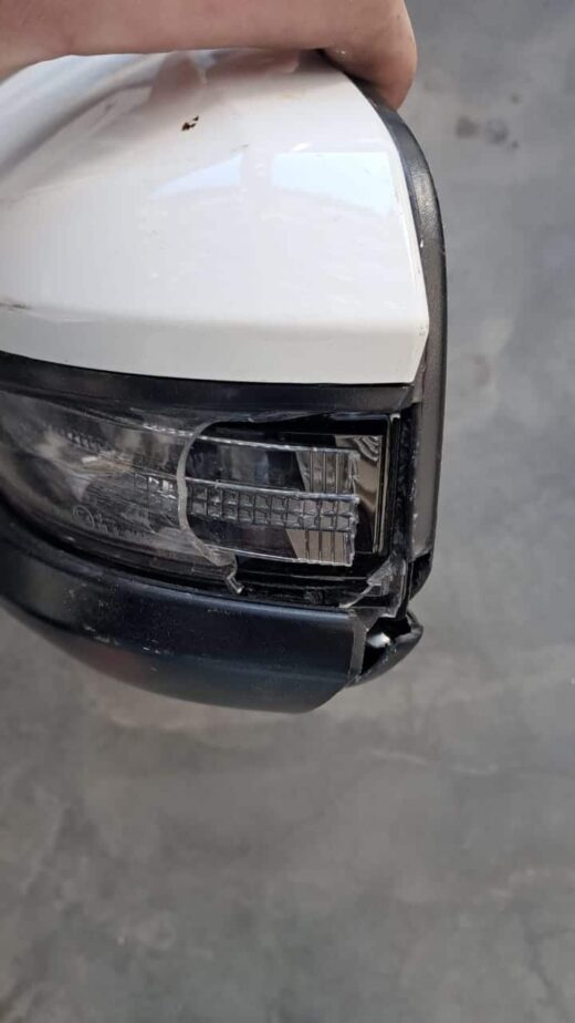 Toyota Hilux Left Door Mirror Used | Brits Brothers™ Auto Parts – side angle