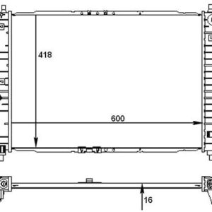 Chevrolet Aveo Radiator (1.5 Manual) 2003 2008 – main product image