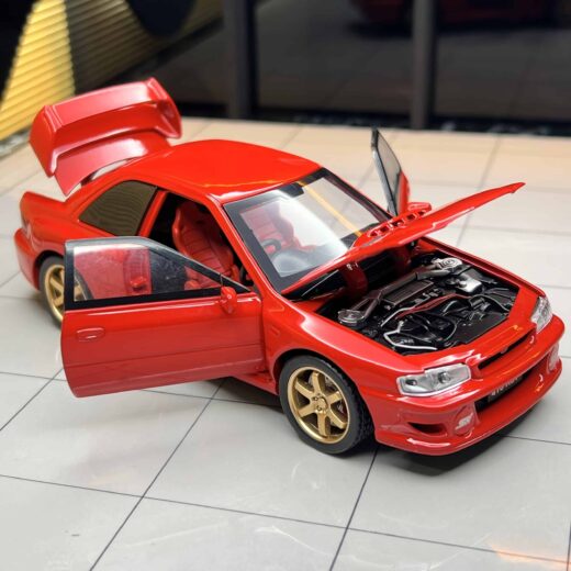 1:32 Scale Alloy Subaru Car Model With Display Stand - Vibrant Red Collectible Sports Car Replica 1 Product image – product image