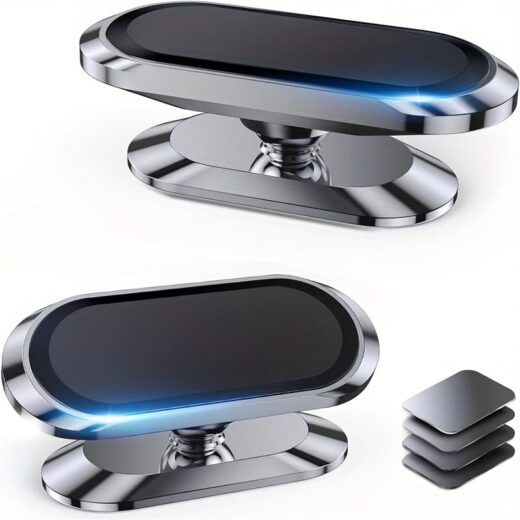 1Pc High-End Universal Multi-Functional Magnetic Car Phone Holder, 360-Degree Rotatable Dashboard Stand 1 Product image โ product image
