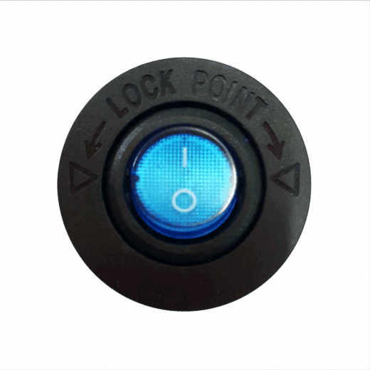 Lumeno Rocker Switch Blue Socket - Brits Brothers™ 1 Product image – product image