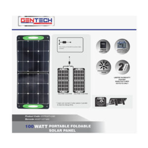 GENTECHFOLDABLEPORTABLESOLARPANEL100W204 0278 – product image
