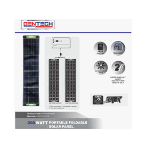 GENTECHFOLDABLEPORTABLESOLARPANEL200W204 0279 – product image