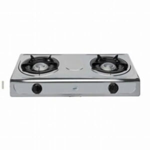 Cadac 2 Plate Gas Stove – Stainless Steel – main product image