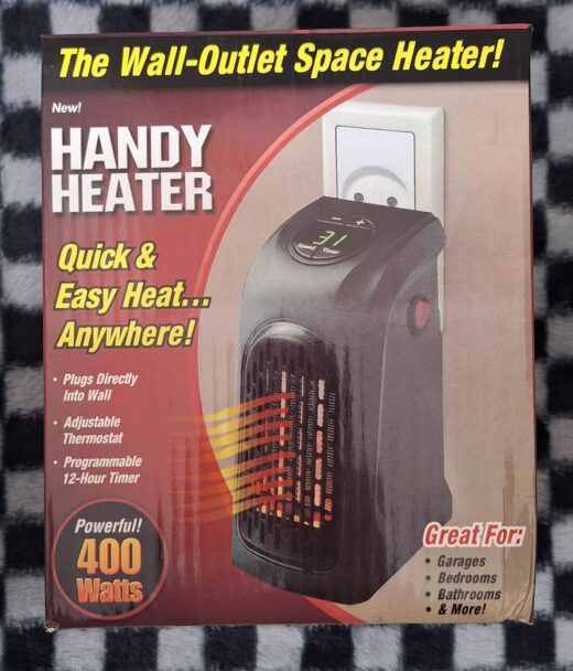 Handy Heater 400 Watts Wall Outlet Space Saving Heater 1 Product image – product image