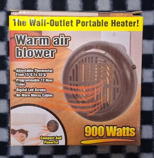 900 Watts Warm Air Wall Outlet Portable Heater 1 Product image – product image