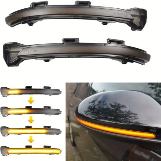 2Pcs Dynamic Turn Signal Led Rearview Mirror Indicator Side Mirror Light For Vw Golf 7/7.5 1 Product image โ product image