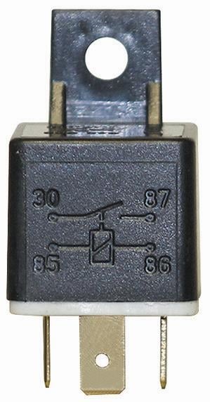 Relay Universal 4 Pin Small (Sebring) (Volkswagen Golf I Citi / Polo I / Microbus T3) 1 Relay Universal 4 Pin Small (Sebring) (Volkswagen Golf I Citi / Polo I / Microbus T3) auto part product photo
