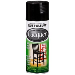 SPRAYPAINT LACQUER BLACK GLOSS 312G RUSTOLEUM ™ auto part product photo