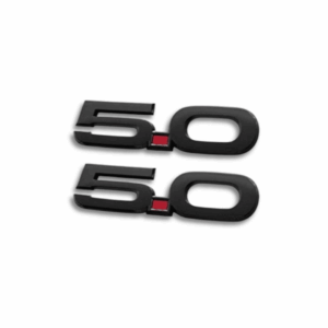 MUSTANG 5.0 BLACK FENDER BADGE (non oem) auto part product photo