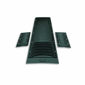 TOYOTA HILUX REVO 3PC MATTE BLACK STUDDED BONNET SCOOP (non oem) auto part product photo