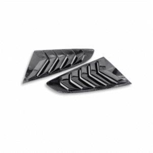 MUSTANG GLOSS BLACK WINDOW LOUVER VENTS (non oem) auto part product photo