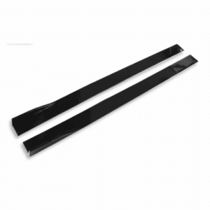 UNIVERSAL GLOSS BLACK SIDE SKIRT EXTENSIONS auto part product photo