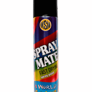 SPRAYPAINT SATIN BLACK 250ML SPRAYMATE ™ auto part product photo