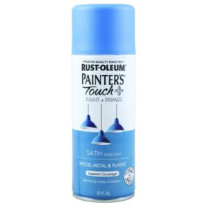 SPRAYPAINT PAINTERS Touch+ SATIN STEEL BLUE 340G RUSTOLEUM auto part product photo