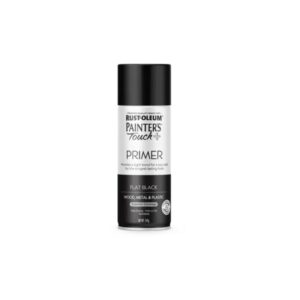 SPRAYPAINT PAINTERS Touch+ FLAT BLACK PRIMER 340G RUSTOLEUM ™ auto part product photo