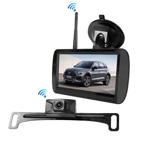 4.3-Inch Wireless Communication License Plate Backup Reverse Camera Kit | 600 Tvl Night Cam | Ip67 Waterproof | Only Power Wires 1 4.3-Inch Wireless Communication License Plate Backup Reverse Camera Kit auto part product photo