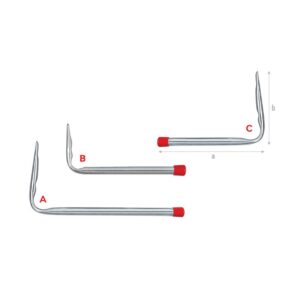 Bracket Hook Wall Rail A 180mm B 75mm ™ auto part product photo