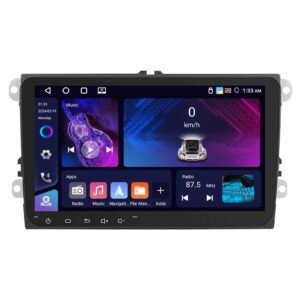 9-Inch Android 13 Double Din Car Stereo (VW & Seat) with Wireless Connection 4GB RAM + 64GB ROM (Passat Golf MK5 MK6 Jetta &