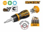 SCREWDRIVER STUBBY RATCHET 8 In 1 INGCO ™ auto part product photo