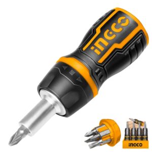 Screwdriver Stubby Ratchet INGCO ™ auto part product photo