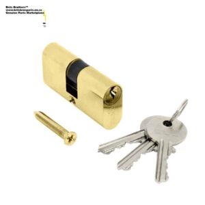 LOCK CYLINDER OVAL DOUBLE BRASS 54MM ™ auto part product photo