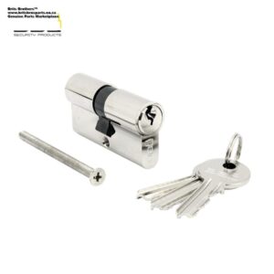 LOCK CYLINDER EURO DOUBLE NICKEL PLATED 65MM Bbl ™ auto part product photo