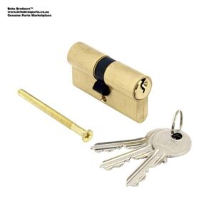 Lock Cylinder Euro Double Satin Brass 65mm ™ auto part product photo