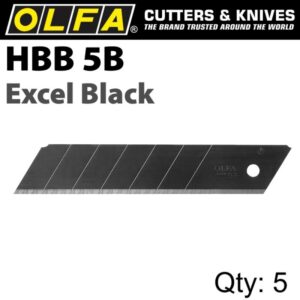 25MM ULTRA SHARP SNAP Off BLACK OLFA BLADE 5PCE auto part product photo