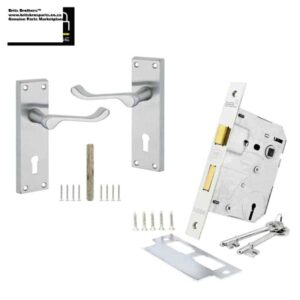 LOCK Set 2LEVER SCROLL HANDLE SATIN ™ auto part product photo