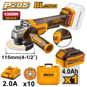 ANGLE GRINDER 20v 115MM Kit INGCO ™ auto part product photo