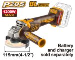 ANGLE GRINDER 20v 1200W BRUSHLESS SOLO INGCO ™ auto part product photo