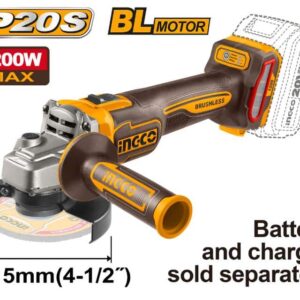 ANGLE GRINDER 20v 1200W BRUSHLESS SOLO INGCO ™ auto part product photo