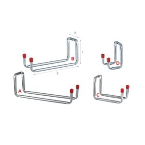Bracket Hook Double Broom A 90mm B 240mm C 70mm ™ auto part product photo