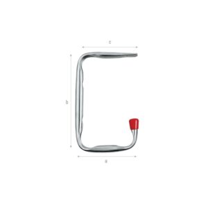 BRACKET HOOK CEILING A 147MM B 235MM C 145MM ™ auto part product photo
