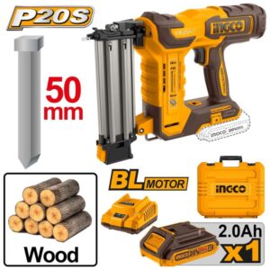 BRAD NAILER 20v F15 50 Kit WITH BATTERY INGCO ™ auto part product photo