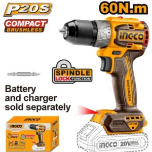 DRILL CORDLESS 20v BRUSHLESS INGCO auto part product photo