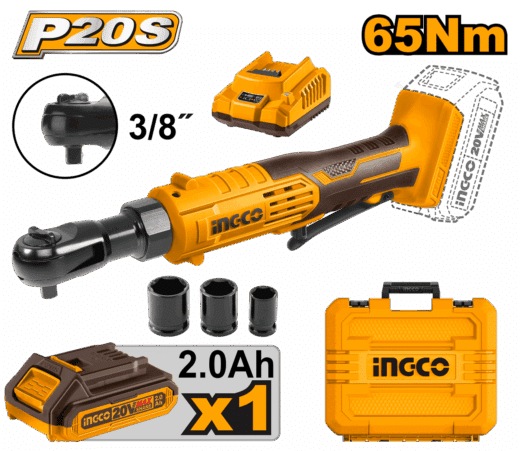 Ratchet Driver 20V Charger &Amp; Battery Include Ingco ™ 1 RATCHET DRIVER 20v CHARGER & BATTERY INCLUDE INGCO ™ auto part product photo